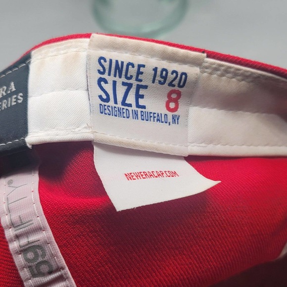 New Era 59Fifty Heritage Series LA Dodgers Red 100% Wool Fitted Hat Size 8 READ! - Picture 13 of 13